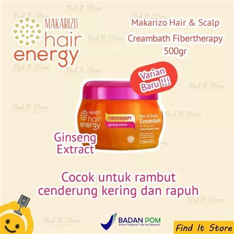 Jual Makarizo Hair Energy Hair Scalp Creambath Gr Shopee Indonesia