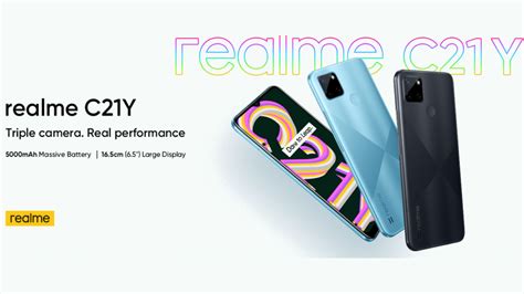 Realme C21Y With UNISOC T610 SoC 5000mAh Battery Launched In India