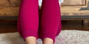 Hot Brunette Grey Toes Tease Tnaflix