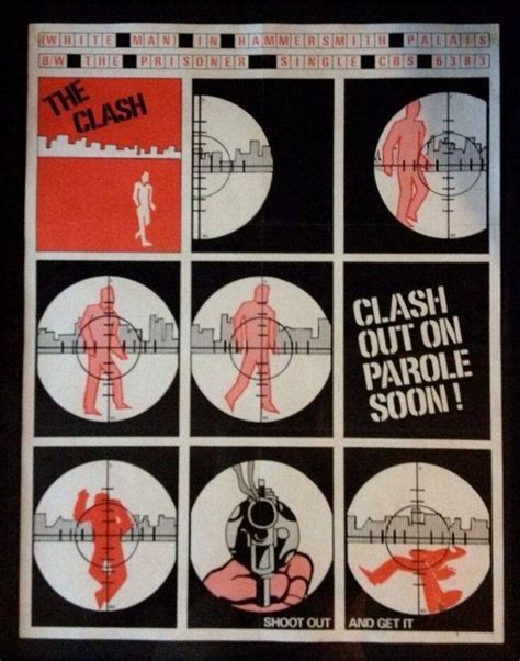 The Clash White Man In Hammersmith Palais Record Store Poster