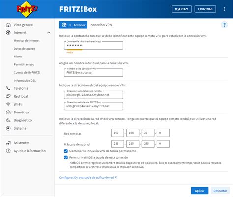 Configurar Una Conexi N Ipsec Vpn Entre Dos Redes De Fritz Box Fritz