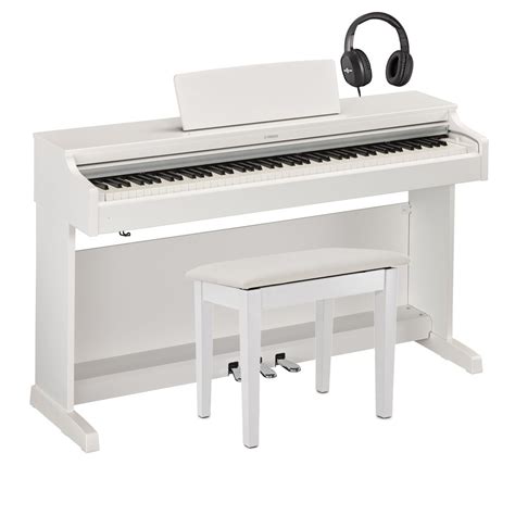 DISC Yamaha YDP 163 Digital Piano Package White At Gear4music