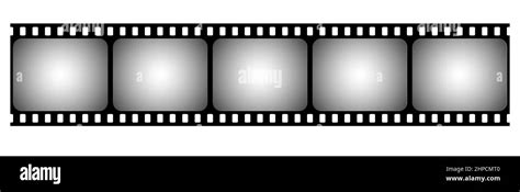 Cinema Film Strip Blank Retro Filmstrip Vector Video Recording Movie