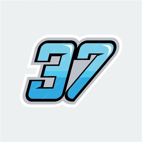 premium vector  number racing design vector