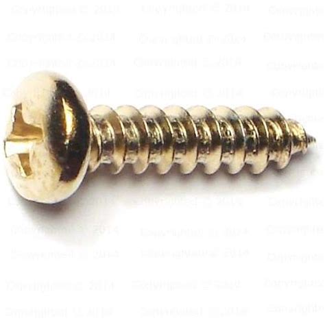 Brass Phillips Pan Head Sheet Metal Screws