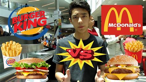 McDonalds VS Burger King Cuál es mejor YouTube