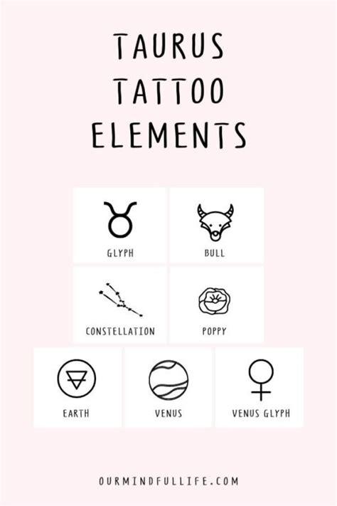 52 Gorgeous Taurus Tattoos With Meaning Our Mindful Life