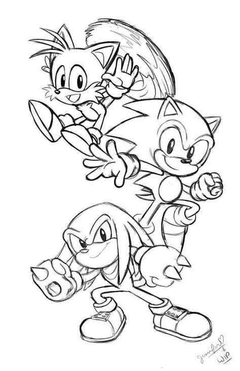 Classic Super Sonic Coloring Pages - Coloring Pages Ideas