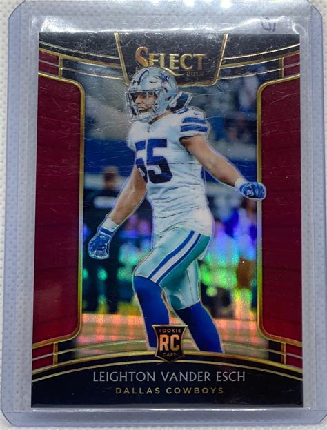 Leighton Vander Esch Panini Select Red Prizm Rookie Rc D Ebay