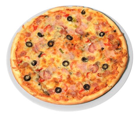 Pizza Fresca Isolada No Fundo Branco Pizza Deliciosa Cl Ssica Italiana