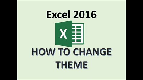 Excel 2016 Change Theme How To Apply Themes On Page Applying