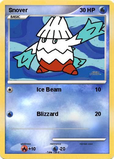 Pokémon Snover 30 30 - Ice Beam - My Pokemon Card