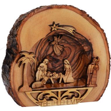 Faceless Olive Wood Nativity Set The Jerusalem Gift Shop