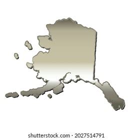 Vector Illustration Alaska Map Stock Vector (Royalty Free) 2027514791 ...