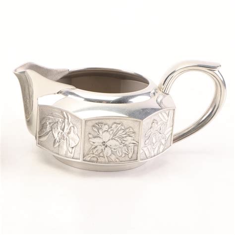 Royal Selangor Pewter Hollowware Teapot with Cream and Sugar Set | EBTH