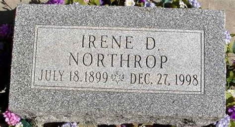 Irene Deines Northrop M Morial Find A Grave