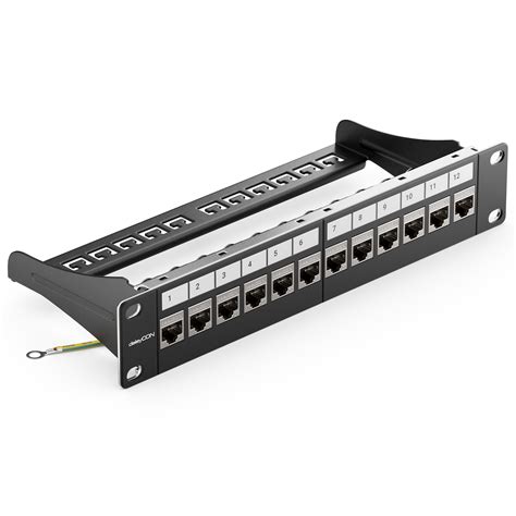 Deleycon Port Cat Patchpanel Set Patchfeld Verteilerfeld Modular