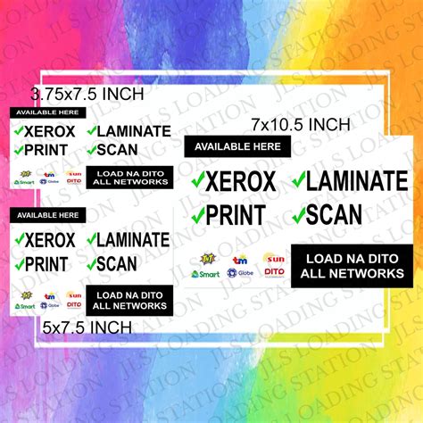 Xerox Print Scan Laminate Laminated Pvc Signage Shopee Philippines