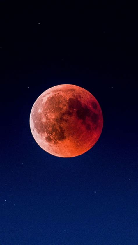 Blood moon, night, sky, eclipse, 720x1280 wallpaper | Blood moon, Moon ...