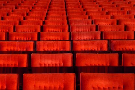 Red Concert Hall Opera Or Theatre Seats Stock Image Colourbox