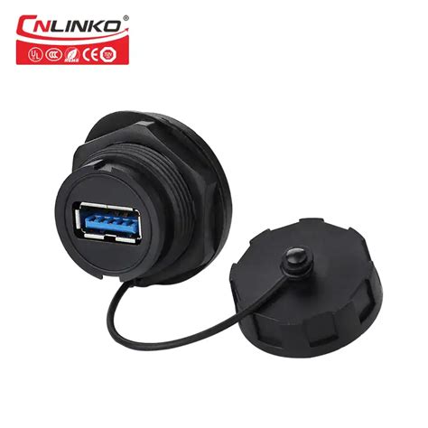 Cnlinko YU USB Outdoor 9 Pin Waterproof Connectors USB 2 0 Adapter Plug