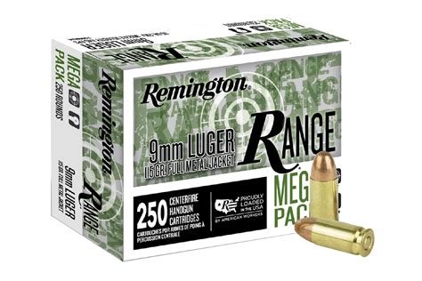 Remington 9mm 115 Gr Fmj Range Ammo 250 Round Value Pack Sportsman S Outdoor Superstore