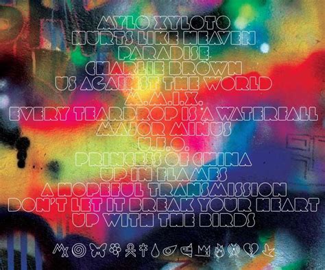 Coldplay Mylo Xyloto Tracklist And Album Cover