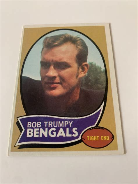 1970 Topps 110 Bob Trumpy Rookie Cincinnati Bengals NFL Football Star