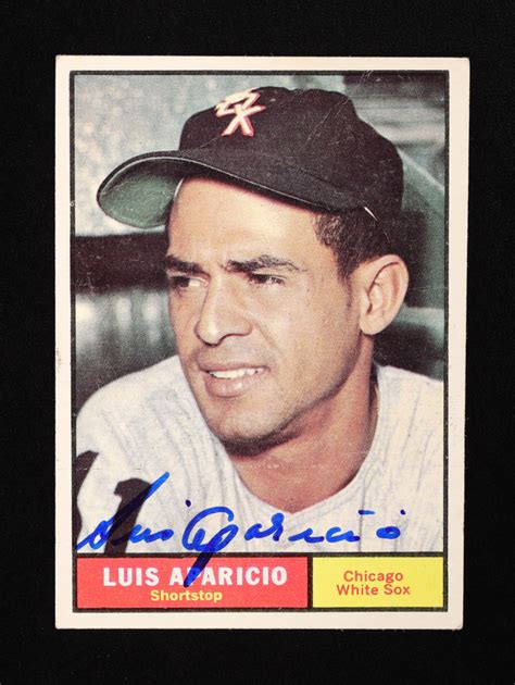 Luis Aparicio Signed 1961 Topps 440 CAS Pristine Auction