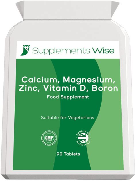 Buy Calcium Magnesium Zinc And Vitamin D Supplement 90 Vegetarian