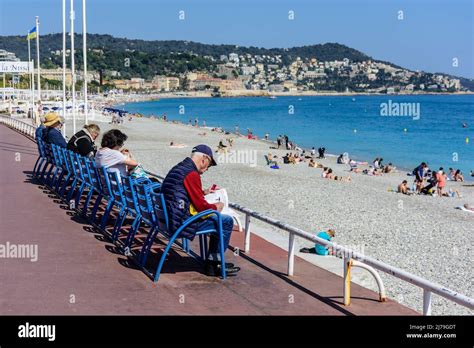 Nizza, Strand // Nice, Beach Stock Photo - Alamy