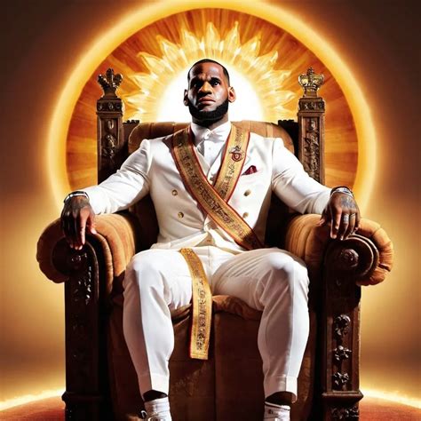 My Glorious King Lebron James In A Sun On His Throne