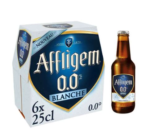 Pack de bière blanche sans alcool 0 0 Affligem 6 x 25 cl La Belle