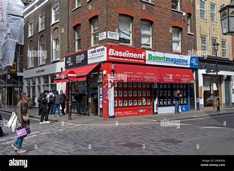 Exterior Outside View Of Good News Newsagent Newspaper Seller Shop On