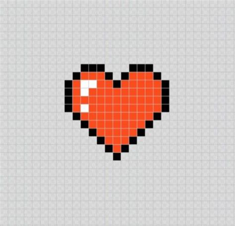 Corazon Rojo Red Heart Pixel Art Patterns Coloriage Pixel Art Pixel Art ...