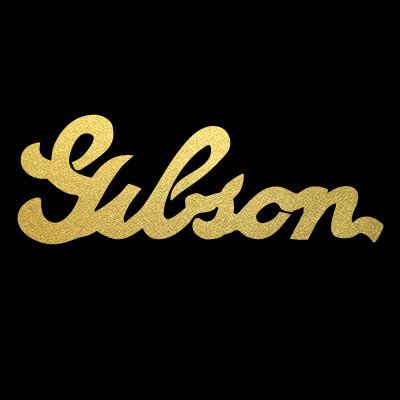 Gibson Vintage Logo Self Adhesive Decal - Guitar Headstock Logo Decals