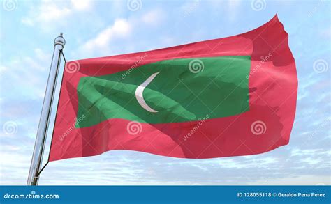 Weaving Flag Of The Country Maldives Stock Illustration Illustration