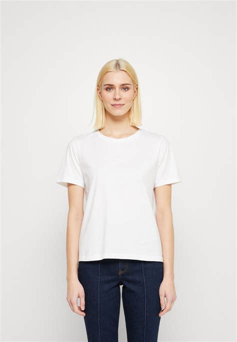 Calvin Klein Smooth Crew Neck Tee T Shirt Basic Bright White Bianco