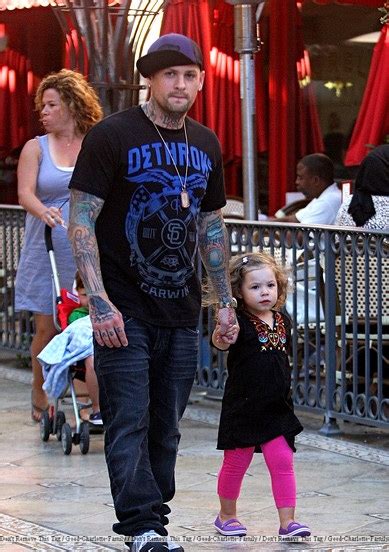 Good-Charlotte-Family: Benji madden with his niece Clementine at the Grove farmer : June 30, 2010