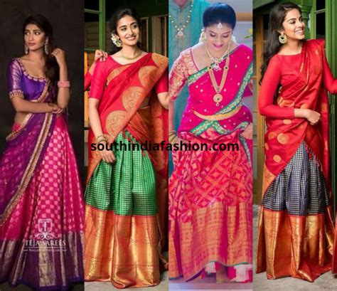 Traditional Pattu Half Sarees For 2018 Weddings And How To Rock Them