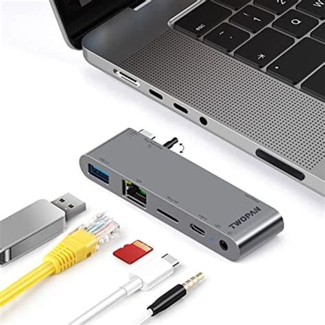 Amazon TWOPAN USB C Hub For MacBook Pro M3 M2 M1 5 In 1 Multiport