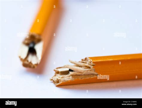 Broken Pencils Hi Res Stock Photography And Images Alamy