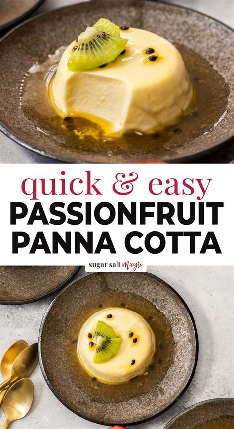 Passionfruit Panna Cotta Artofit