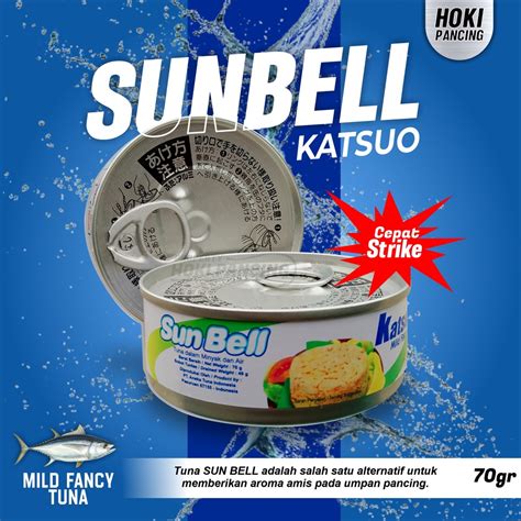 Jual Sunbell Tuna Katsuo 50 70 Gram Sachet Kaleng Campuran Umpan Ikan