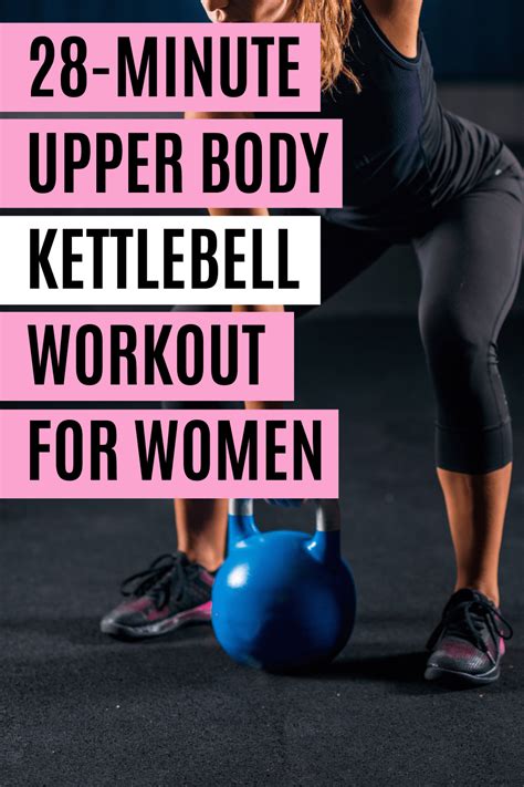 Quick 28 Minute Upper Body Kettlebell Workout For Women Hiit Weekly