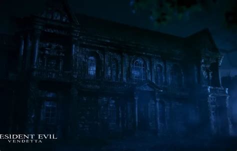 Download wallpaper dark, wallpaper, forest, resident evil, night, manor, manor house, scary ...