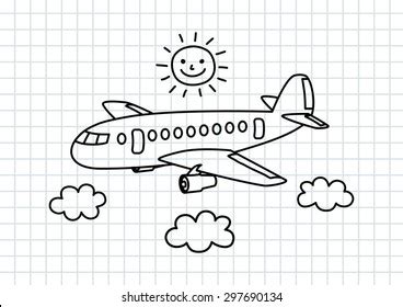 Cute Airplane Drawing