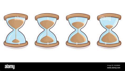 Set Of Hand Drawn Hourglass Stock Vector Image Art Alamy