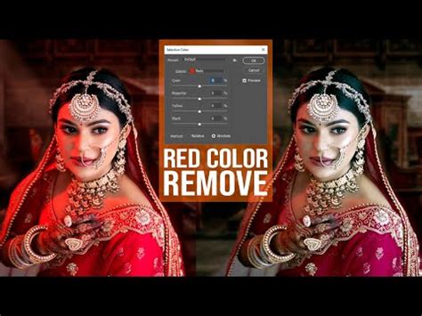 Red Color Cast Remove In Photoshop Hindi Tutorial Youtube