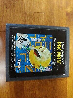 Pacman Atari Video Game Picture Cartridge Cx Tested Works Pac